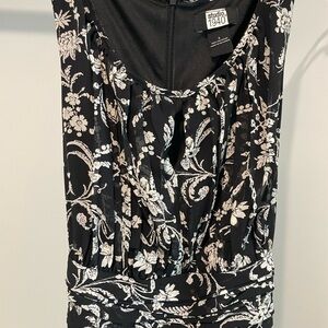 Studio 1940 Black and White Floral Maxi Dress